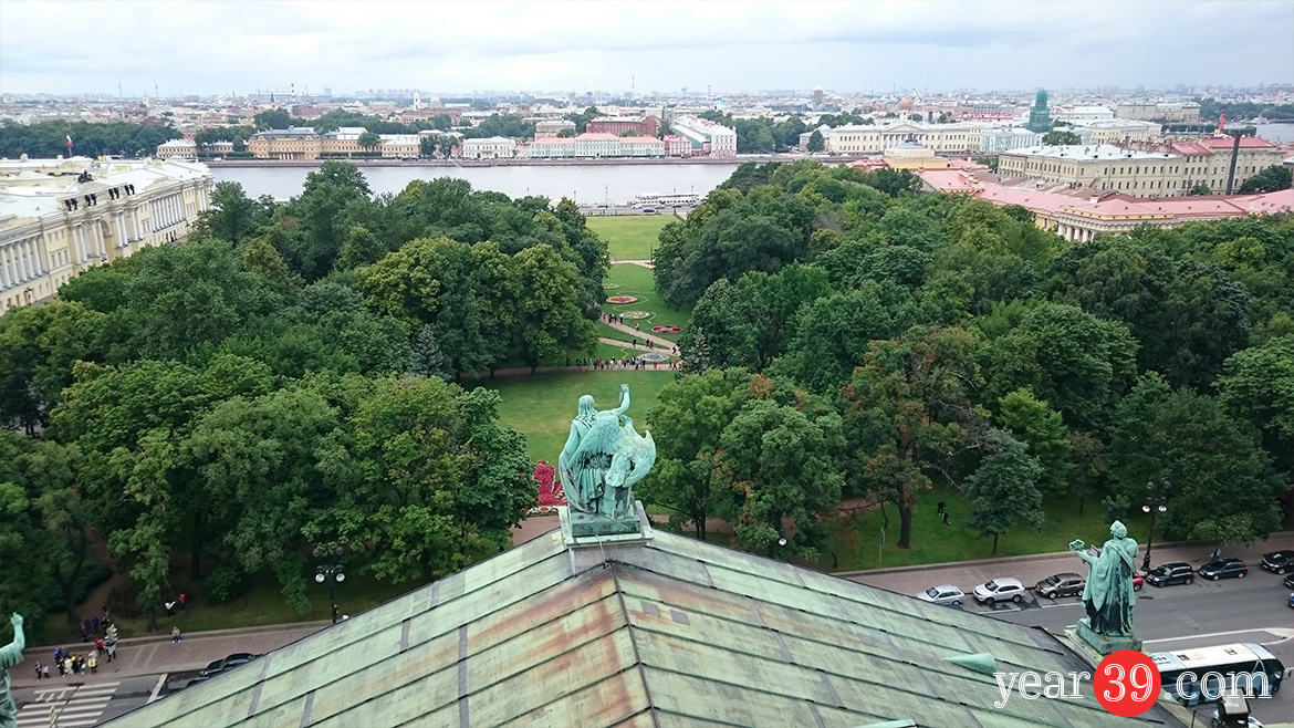 Top of St Isaccs Cathedral - St Peterburg